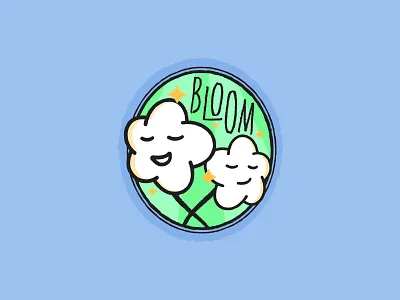 Refreshing Spring Badge badge bloom branding design flower graphic green illustration logo refresh spring sprinkle vector