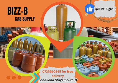 BIZZ-B Gas supply flyer graphic design