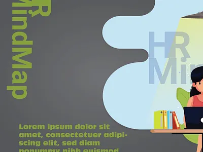 Hr MindMap Infographic design graphic design illustration infographic social post design fivver ui