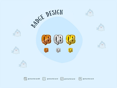 Text Badge badge branding custom badge design graphic design illustration sub badge text badge twitch badge vector
