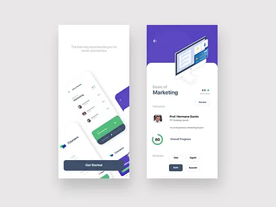 Coursero App Concept app design interaction design mobile mobile app ui uiux