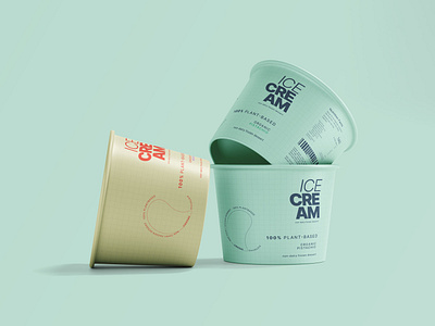 Ice Cream Paper Cups Mockups branding graphicpear ice cream icecream cup icecream mockup icecream package mockup mockup download photoshop psd download psd mockup