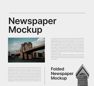 NewsPaper "Mockup" branding design graphic design illustration indesign logo magazine mockup motion graphics news newspaper paper versatile