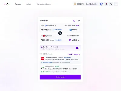 Bungee Dark Mode Transition blockchain bungee cross chain crypto dark mode transition ui web web3