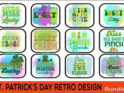 ST.Patrick's day retro design bundle 3d animation app branding design email emailsignachur graphic design illustration logo t s ui