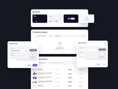 Payments and Subscriptions Page for Video e-learning Platform card clean course credit card design system e learning edtech education elements finance order history pay payment platform streaming subscriptions transaction ui ux webapp