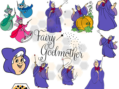 Cinderella Fairy Godmother SVG cinderella fairy godmother svg svgbees