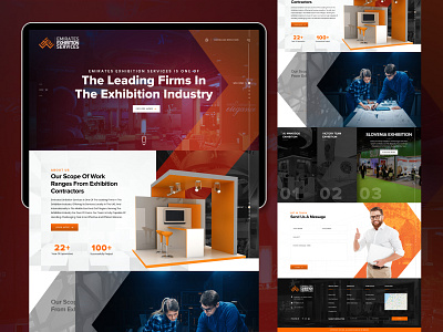 Exhibition Services | Web design | UI/UX branding design graphic design illustration logo logo design web design web development