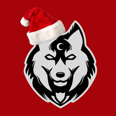 Christmas Logo christmas clan discord minecraft night wolf nilfgard worf