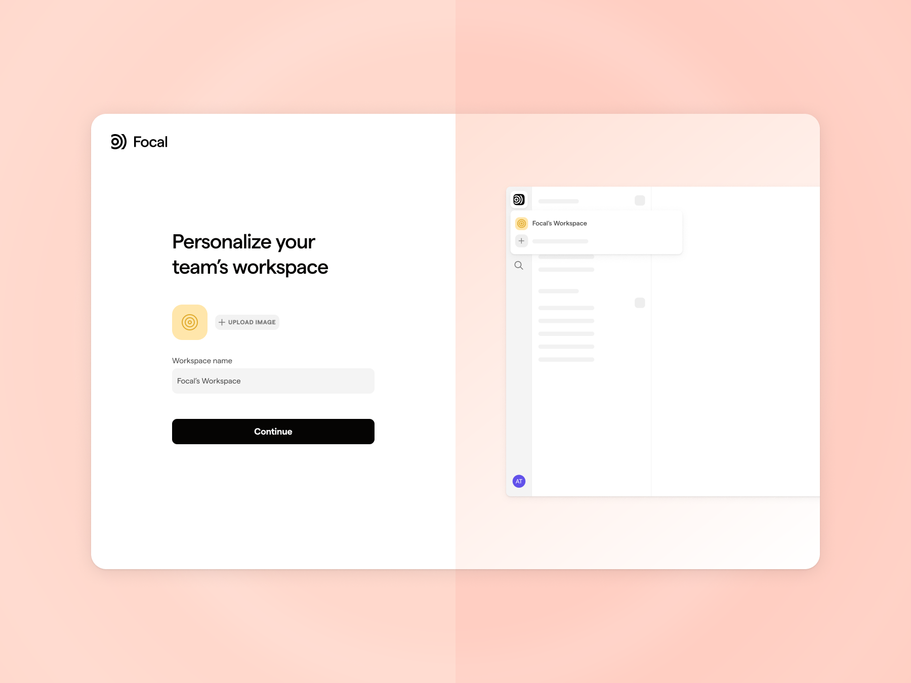 Example of Focal Onboarding