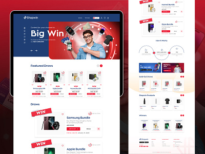 Shop Win | Web App design | User experience branding design graphic design illustration logo logo design vector web design web development