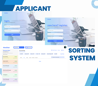 Applicant Sorting System Concept design hr human resource sorting sourcing system ui ux website