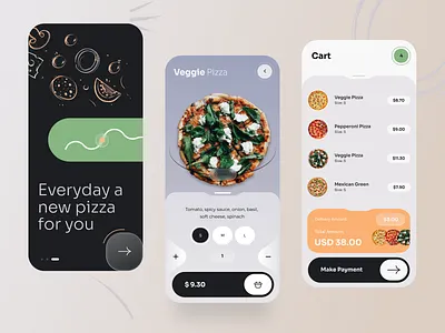 Food delivery - Mobile app app app design delivery app food food app food delivery food delivery app mobile app mobile app design mobile design mobile ui