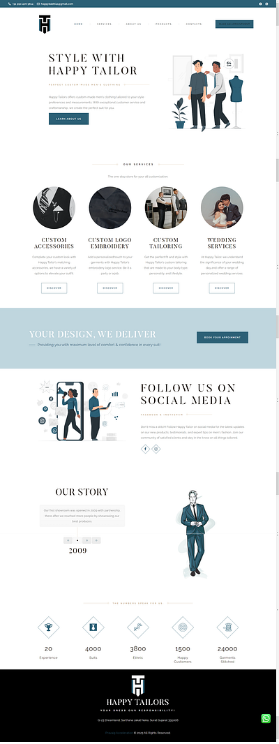 Happy Tailor – your dress is our RESPONSIBILITY! - WordPress Web web development wordpress