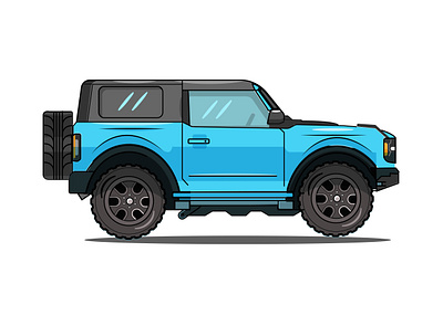 4 x 4 Car Illustration branding design graphic design illustra illustration logo typography vector