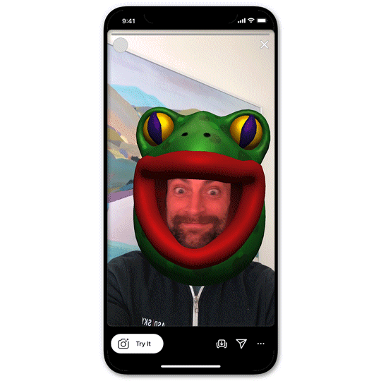 Frog Boss AR Filter 🐸 3d 3d illustration ar ar filter augmented reality filter frog frog boss froggy