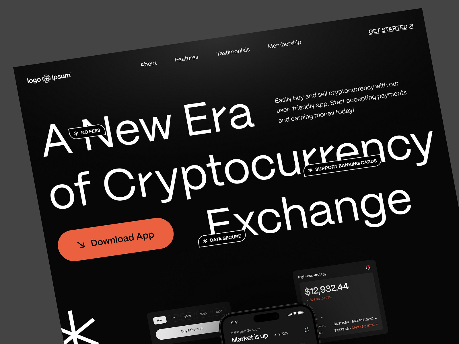Cryptocurrency Exchange Crypto Web Landing Page UI Design by Conceptzilla  on Dribbble