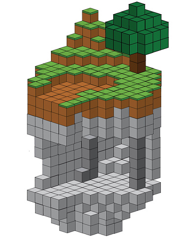 Minecraft Illustration branding design graphic design illus illustration logo ui vector