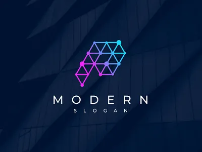 Letter P Connection Network Logo alphabet branding connect connection design digital futuristic graphic design illustration initial internet letter logo logo design monogram network p technology typography vector