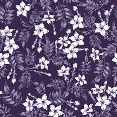 floral seamless pattern design graphic design illustration vector
