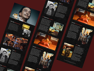 Longread about Salvador Dali design figma graphic design longread salvador dali ui ux web design