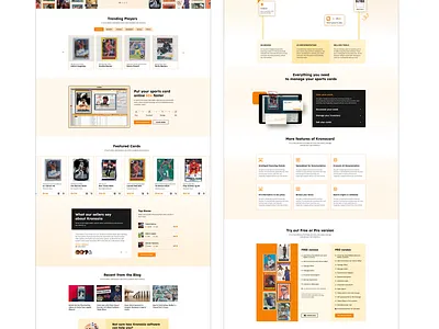 Sports Card Buy & Sell Web UI design kronozio redesign ui sports card ui ux web ui