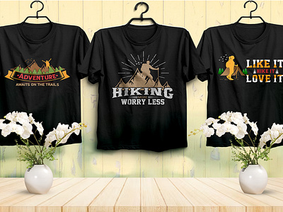 Hiking T shirt design camp camping clothing custom t shirt design design fashion hike hiking mountain outdoor adventure print svg quote t shirt trendy t shirt design typography vector