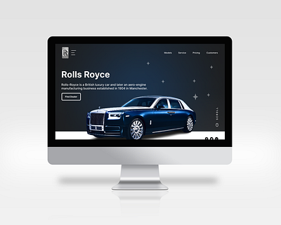 "Rolls-Royce Website UI Concept" branding design figma graphic design illustration landing page logo typography ui website