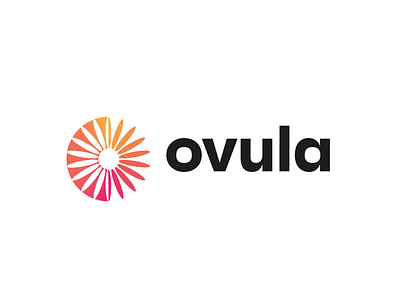 logo woman ovulation concept illustration letter logo logotype minimal