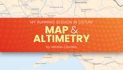 MAP & PROFILE - My running session in Ostuni altimetry cartography cycling gps map map design profile running