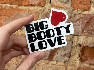 Big Booty Love Sticker big booty burlesque design illustration sticker