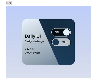 ON/OFF Switch ui visual design