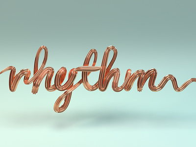 Rhythm – 3D typography 3d blender typography