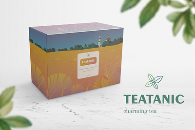 Tea branding design graphic design illustration logo typography vector