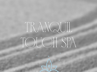 Tranquil Touch Spa | UI/UX design design ui ux