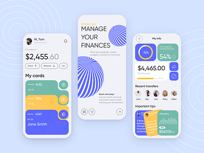 Finance app app banking design figma finance fintech investment money ui ux