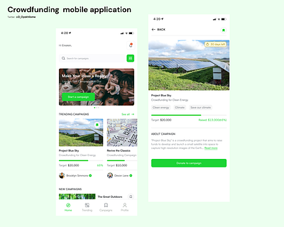 Crowdfunding mobile application bank campaigns crowd fund crowd funding app crowd funding mobile app crowdfunding design fund fund campaigns mobile app fund me funding campaigns ui ux