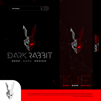 dark rabbit-Logo design branding graphic design logo