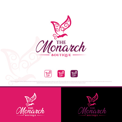 Logo for a boutique company branding graphic design logo