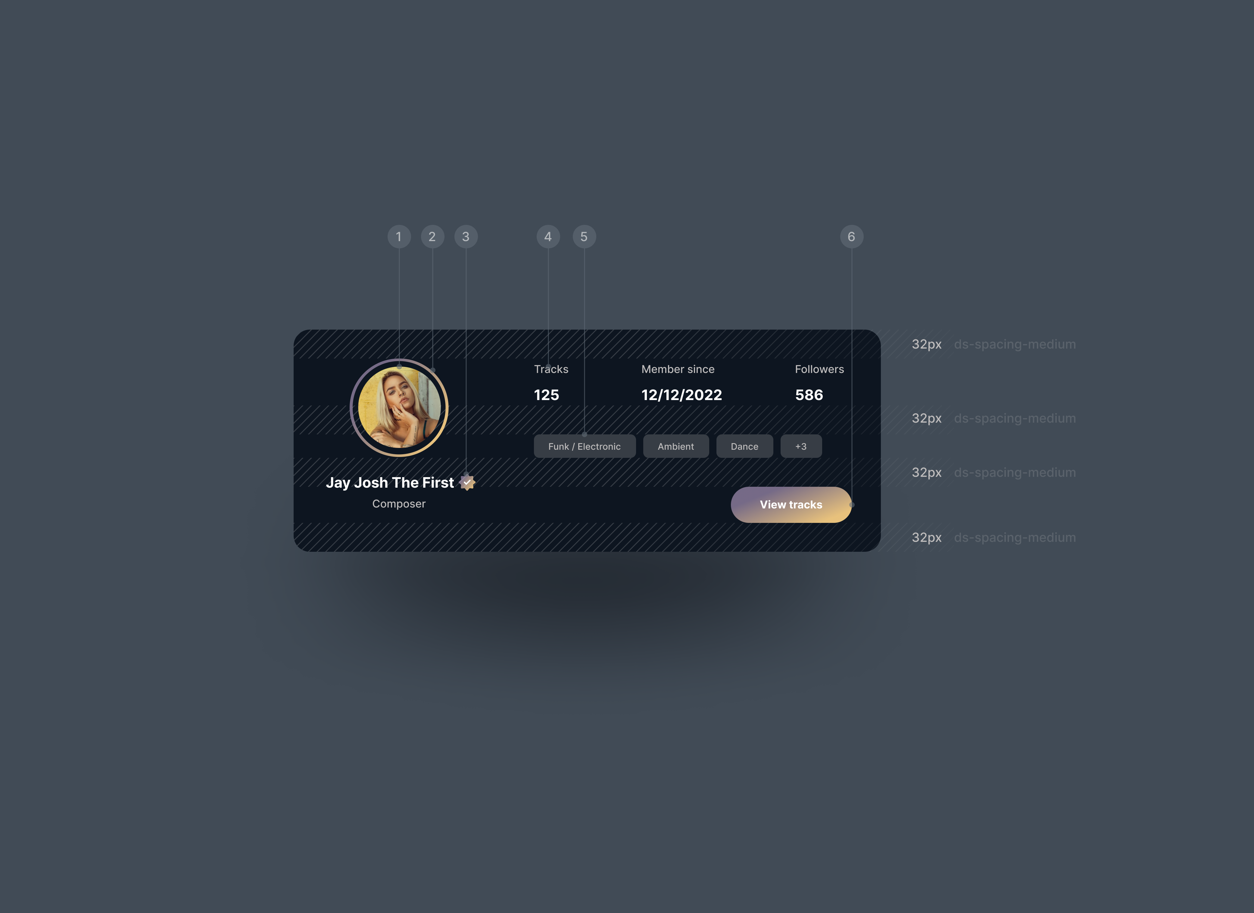 Profile card profile profile card ui design user profile