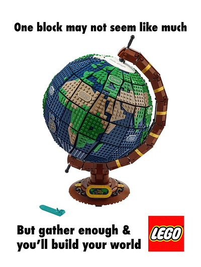 Lego poster digital art graphic design illustration logo