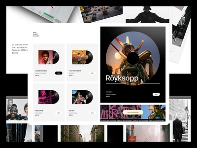 Turntable Lab clean e commerce ec ecommerce music shop ui website