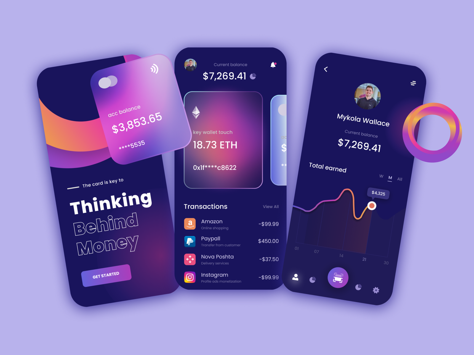 Banking Service Mobile App by Pulleh Bhatia on Dribbble