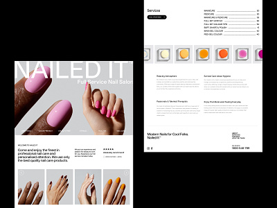Nailed It™ Brand & UI Exploration branding design graphic design typography ui ux
