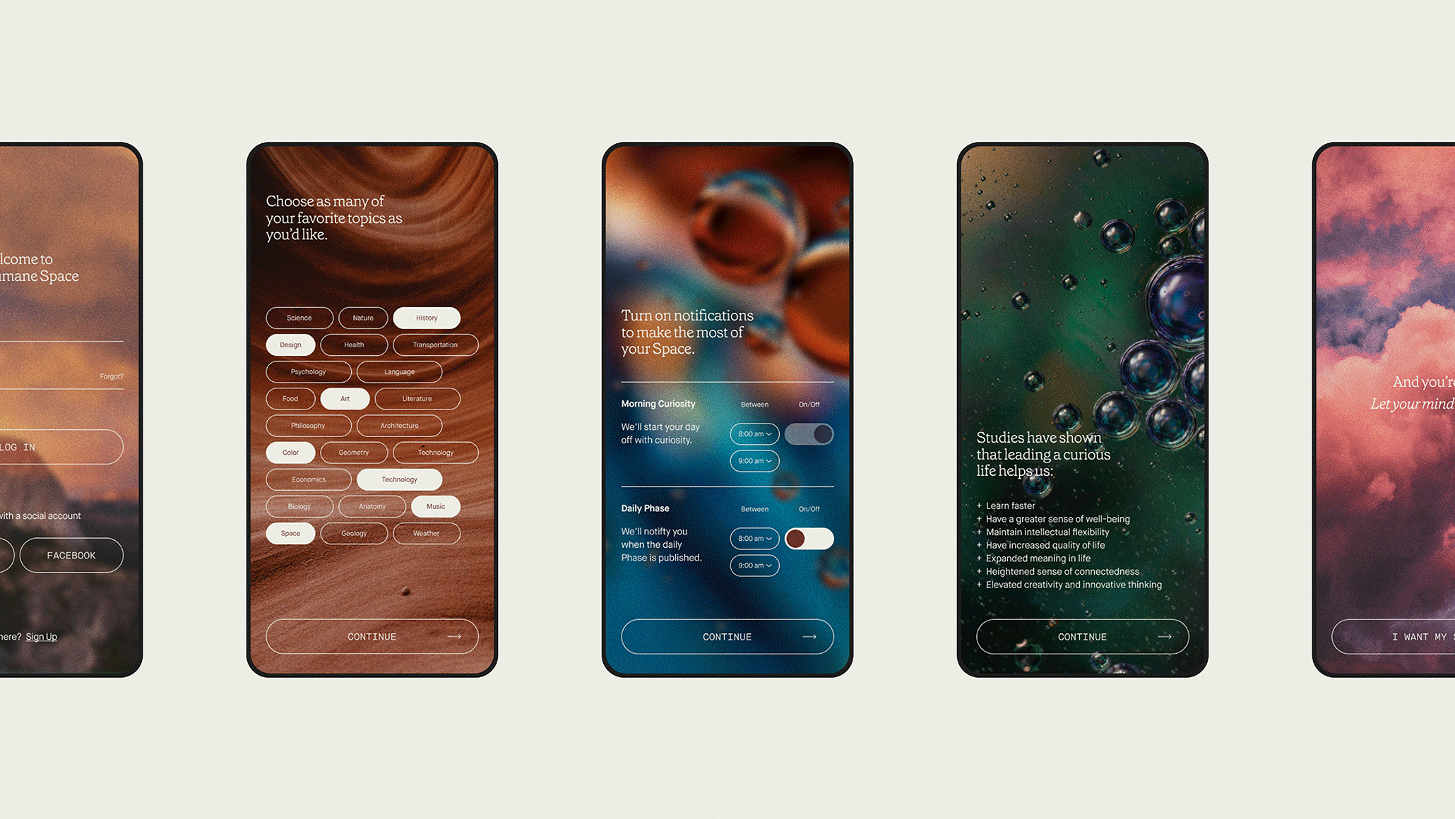 The Humane Space App app brand identity branddesign branding c42d design identity learning logo ui