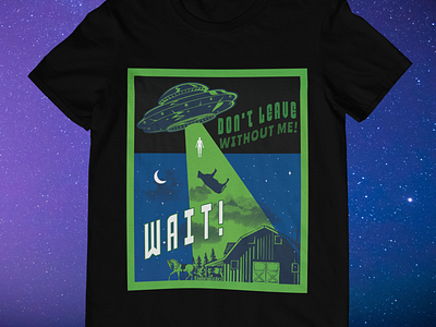 Wait! Alien Abuduction T-shirt