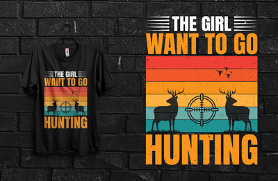 Hunting T-Shirt Design creative creative design creative graphics creative illustration deer hunting design illustration fashion graphic design graphic illustration hunting retro design shirt design t shirt t shirt design t shirt graphic t shirt graphics typography t shirt vintage vintage illustration vintage t shirt