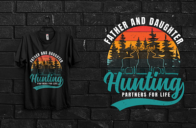 Hunting T-Shirt Design creative creative design creative graphics creative illustration deer hunting design illustration fashion graphic design graphic illustration hunting retro design t shirt t shirt design t shirt graphic t shirt graphics typography t shirt vintage vintage illustration vintage t shirt