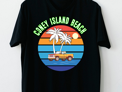 Summer T-shirt Design branding design graphic design illustration summer t shirt design sunset design t shirt design typography vector