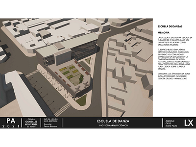 Escuela de Danzas - 2021 architecture arq renders